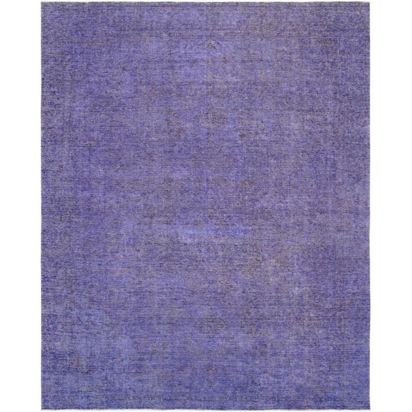 Supreme 9 ft. 2 in. x 11 ft. 11 in. Pasargad Vintage Overdyes Hand-Knotted Lambs Wool Area Rug ST1123457